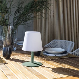 Lampe de table sans fil led vert standy mini
