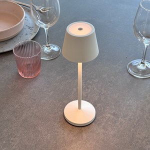 Lampe de table sans fil blanc emily