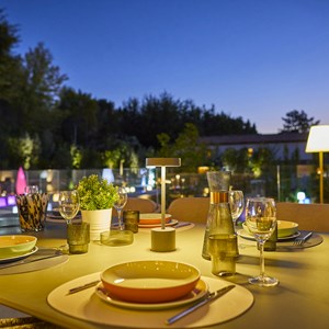 Lampe de table sans fil touch gris roby