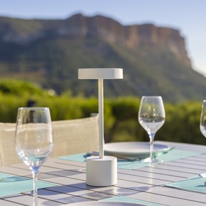 Lampe de table sans fil blanc roby