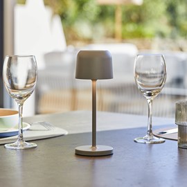 Lampe de table sans fil gris sophia