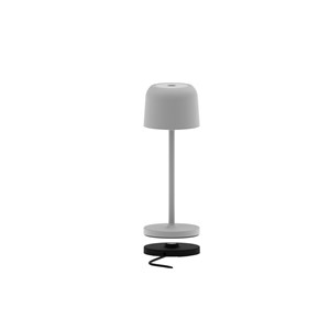 Lampe de table sans fil gris sophia