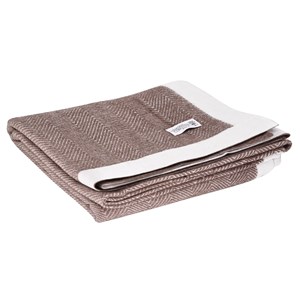 Plaid laine marron glacé