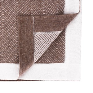 Plaid laine marron glacé