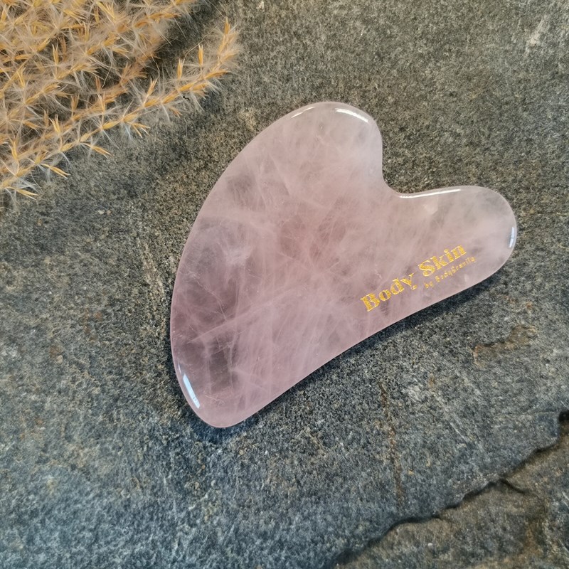 BodySkin - Gua sha en pierre - quartz rose