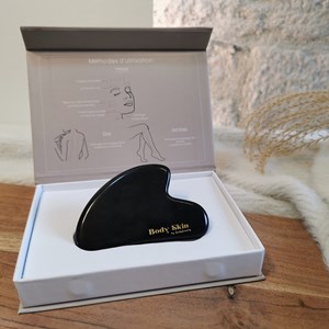Gua sha en pierre - obsidienne