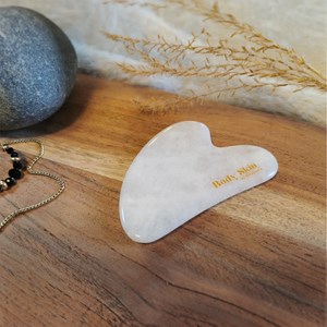 Gua sha en pierre - jade blanche