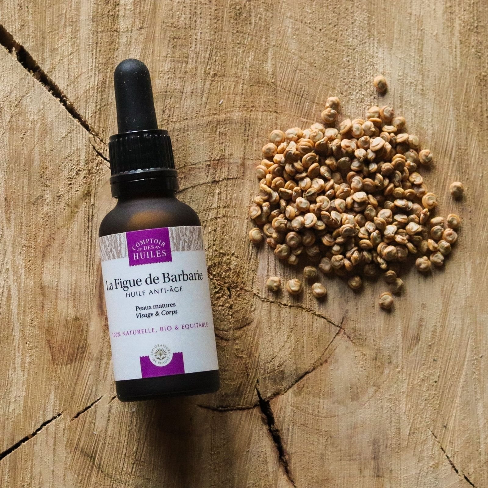 Huile Anti-âge De Pépins De Figue Bee Naturelle - 30ml - Huile Visage Naturelle Du Maroc
