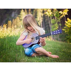 Guitare bleue