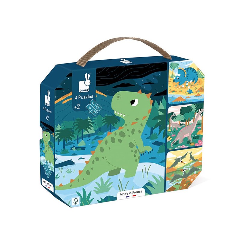 Janod - 4 puzzles évolutifs Dinosaures