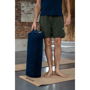 Xl bolster en tissu recyclé - bleu foncé