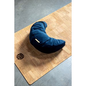 Coussin de méditation demi-lune - bleu