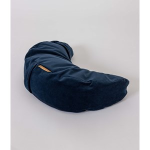 Coussin de méditation demi-lune - bleu