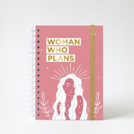 Agenda semainier non daté woman pink