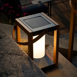 Lanterne solaire rechargeable marron seraphina