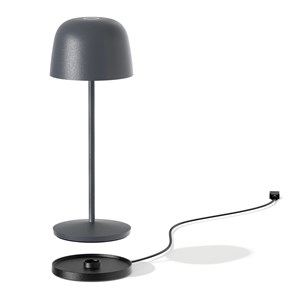 Lampe de table sans fil gris anthracite sophia