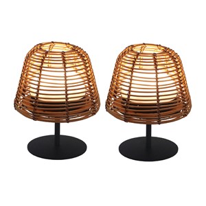 Set de 2 lampes de table twins boheme