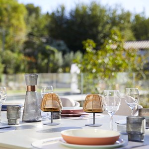 Set de 2 lampes de table twins boheme