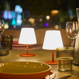 Set de 2 lampes de table terracotta twins