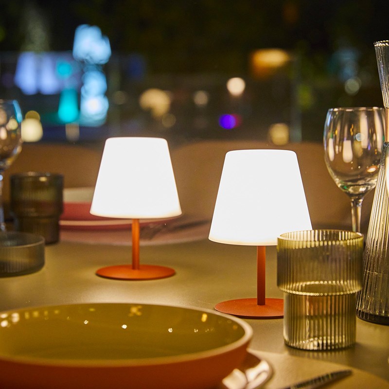 Set de 2 lampes de table terracotta twins