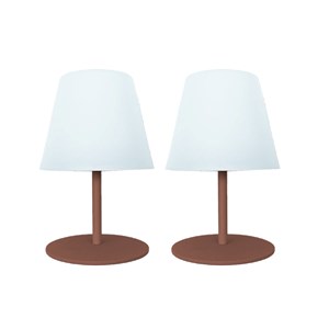 Set de 2 lampes de table terracotta twins