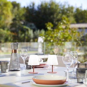 Set de 2 lampes de table terracotta twins