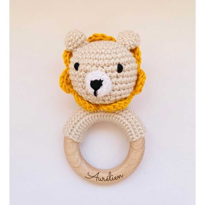 Hochet - lion jaune (Les Petits Citrons) - Couverture