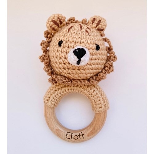 Les Petits Citrons - Hochet - lion brun