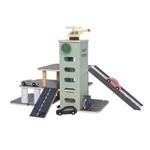 Garage à voitures en bois