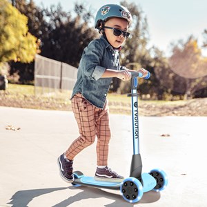 Trottinette pliable 3 roues Nua bleu