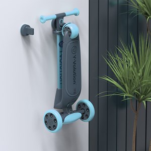 Trottinette pliable 3 roues Nua bleu