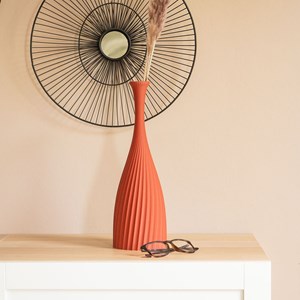 Vase codali - 32cm - rouge
