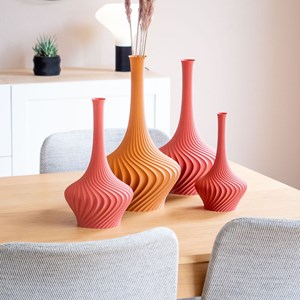 Vase aquilon - 32cm - rouge