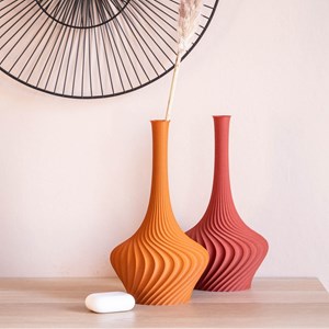 Vase aquilon - 39cm - orange
