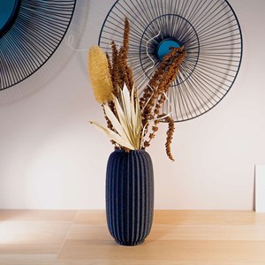 Vase vallon - 20cm - noir