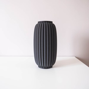 Vase vallon - 20cm - noir