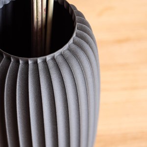 Vase vallon - 20cm - noir
