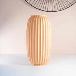 Vase vallon - 25cm - bois clair