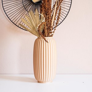 Vase vallon - 25cm - bois clair