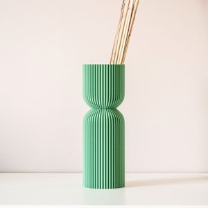 Vase diabolo - 20cm - vert