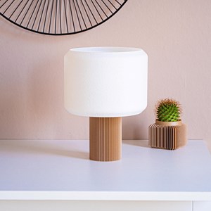 Lampe lueur - bois clair
