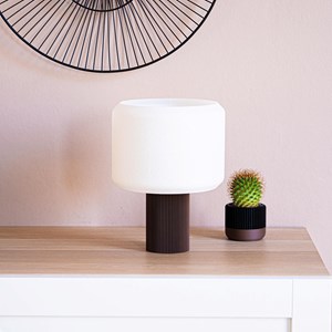 Lampe lueur - bois foncé