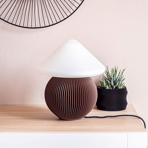 Lampe aurore - 36cm - bois foncé
