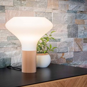 Lampe elegance - 25cm - bois clair