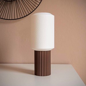 Lampe colluceo - 25cm - bois foncé