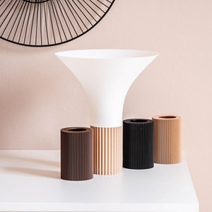 Lampe arsis - 34cm - bois foncé
