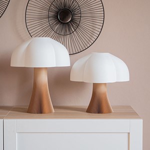 Lampe arborescence - 28cm - bois clair