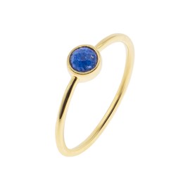 Bague gemia en lapis-lazuli plaqué or