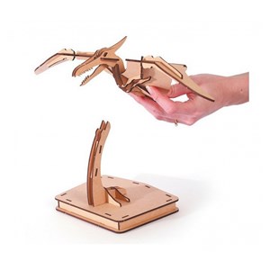 Maquette en bois 3d pterosaure