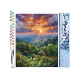 Peinture par numéro ours et coucher de .